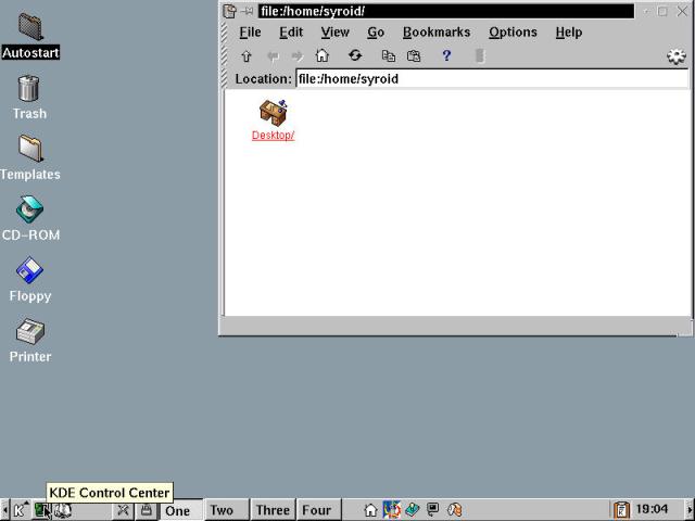 KDE Tooltips display when the cursor hovers over icons.
